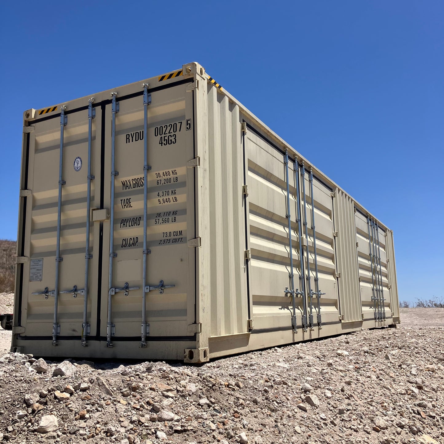 40' Side Door One Trip High Cube Shipping Container Preorder
