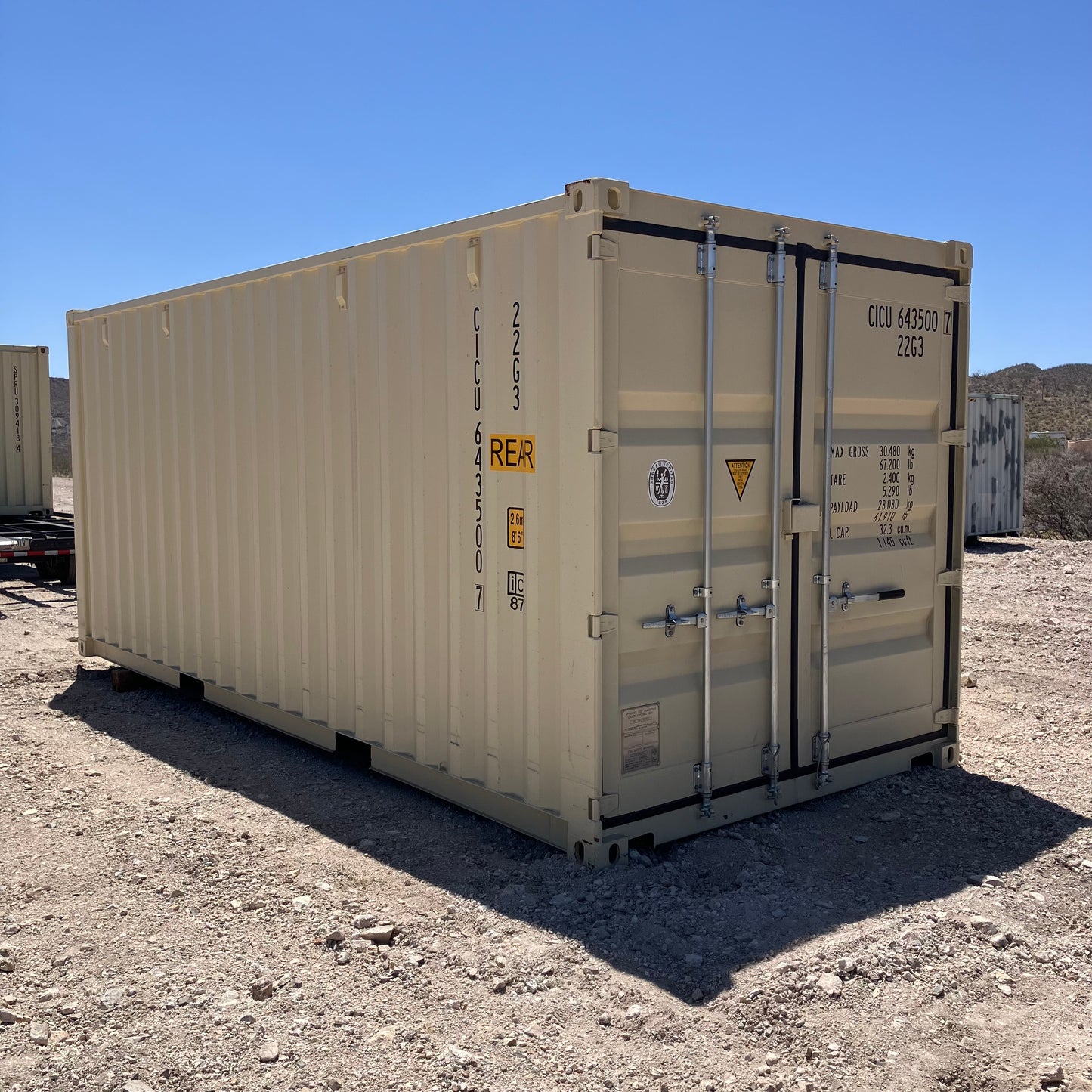 20' Side Door One Trip Shipping Container Preorder