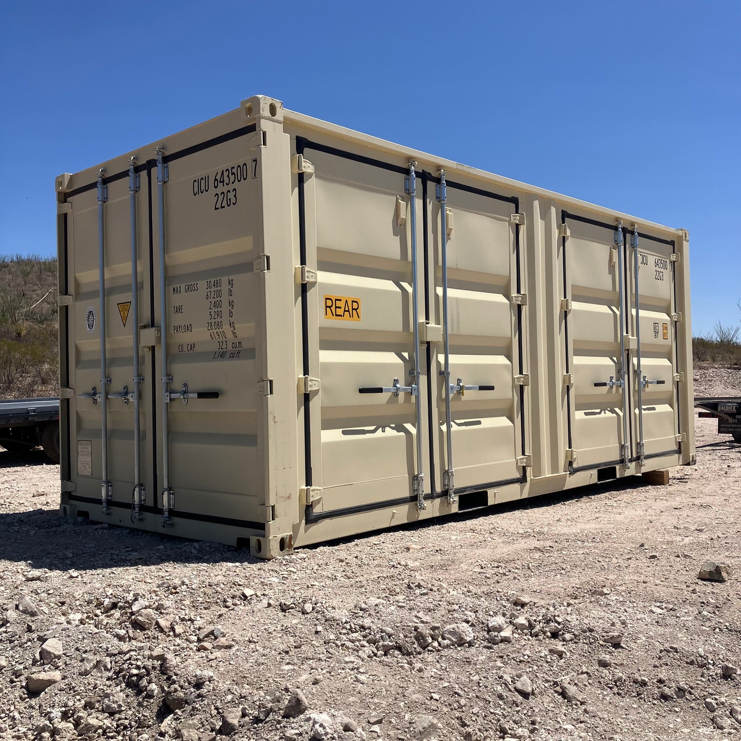20' Side Door One Trip Shipping Container Preorder