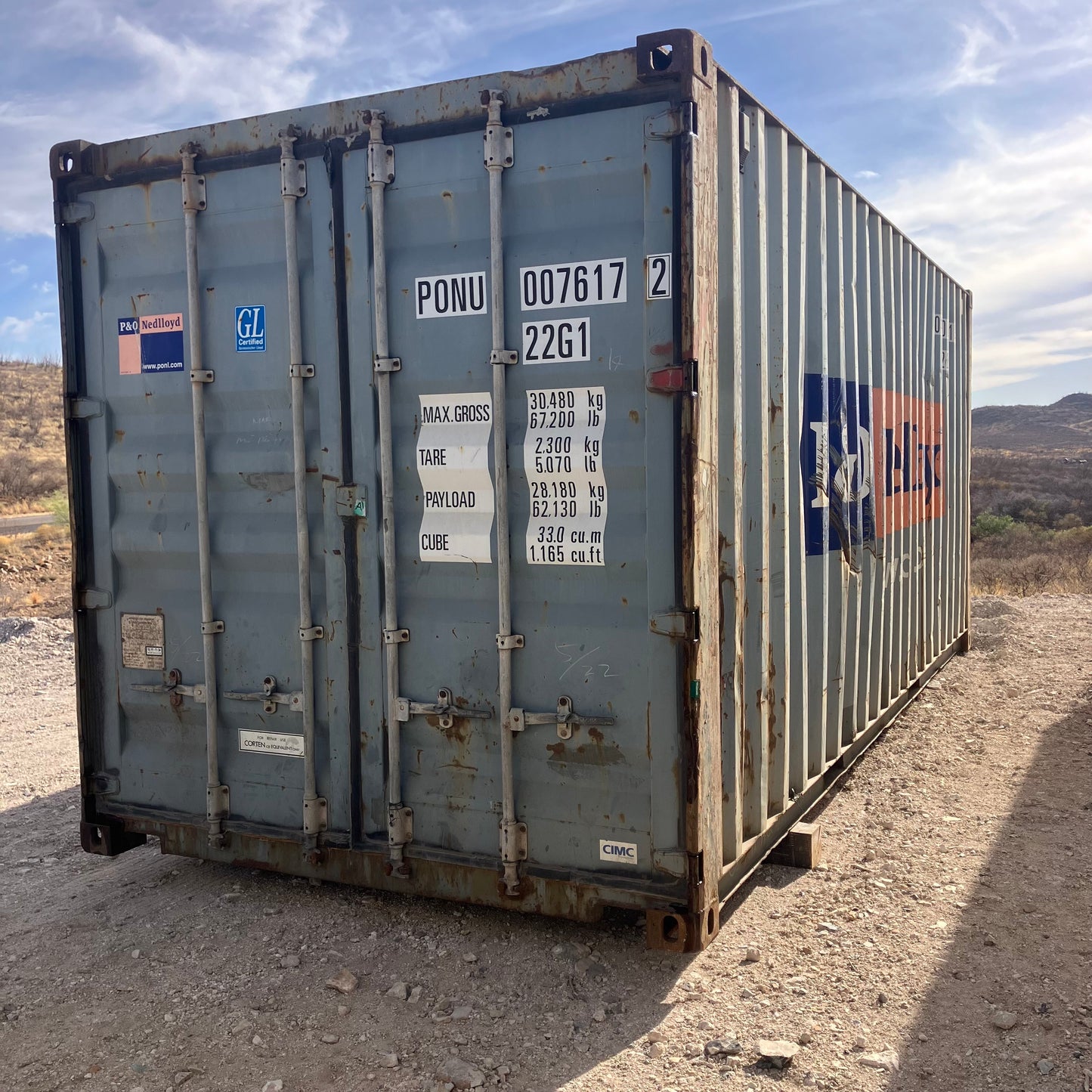 20' Used Shipping Container #0076172
