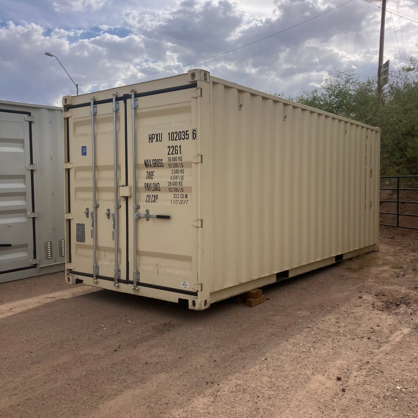 20' One Trip Shipping Container #1020356
