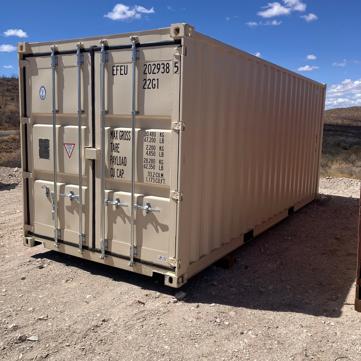20' One Trip Shipping Container #2029385
